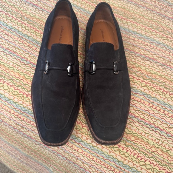 Johnston & Murphy Everett Suede Bit Loafers Size 9m main image 4